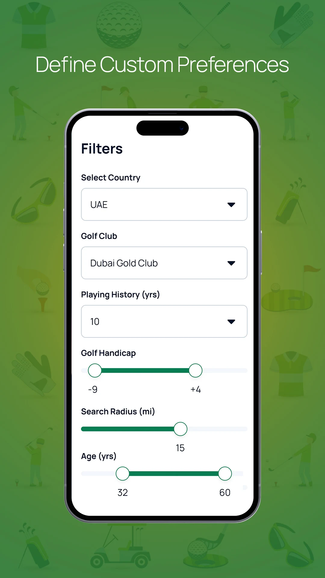 Golf MENiA - 1st Application To Find Golf Players